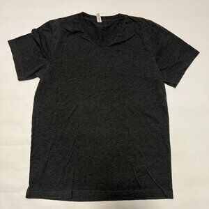 Bella Canvas V-Neck Short Sleeve Blank Tee Charcoal Dark Gray Heather Large